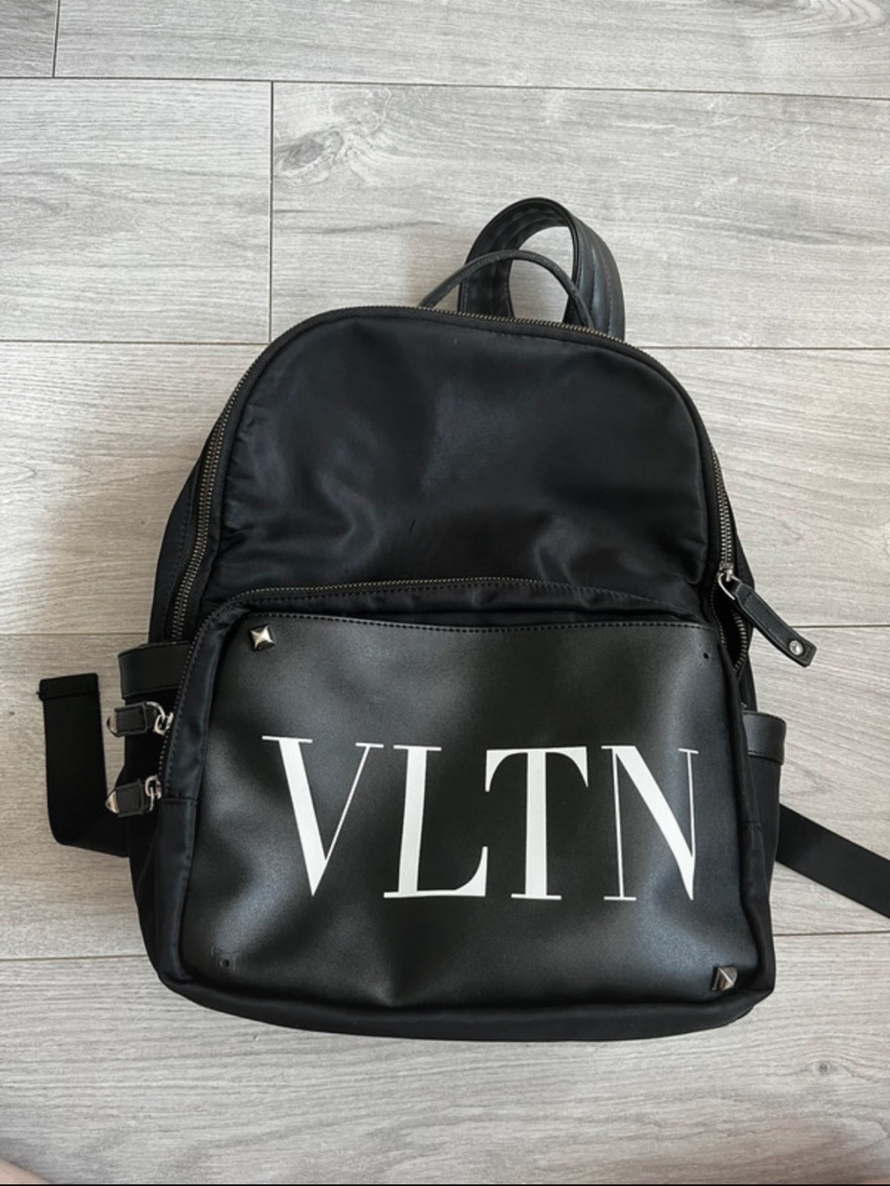 VLTN Black Men's Backpack